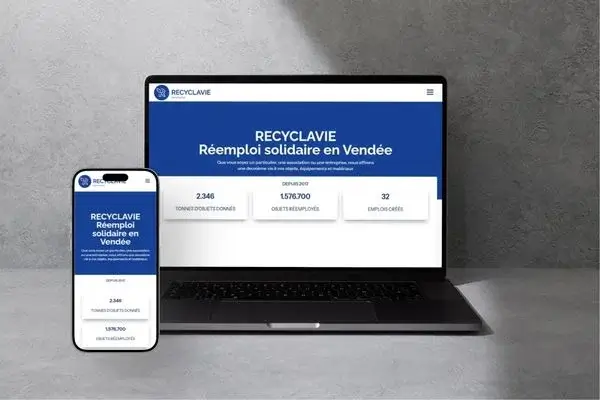 La création du site pour une recyclerie vendéenne